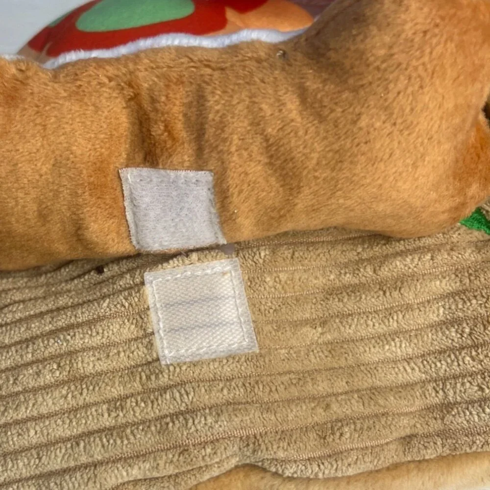 HugSmart‎ Fuzzy Friendz Dog Toy With Squeaker Festive Design Holiday